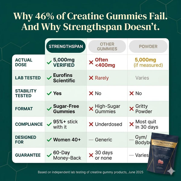 Strengthspan - Sugar-Free Creatine Gummies To Feel Like You Again