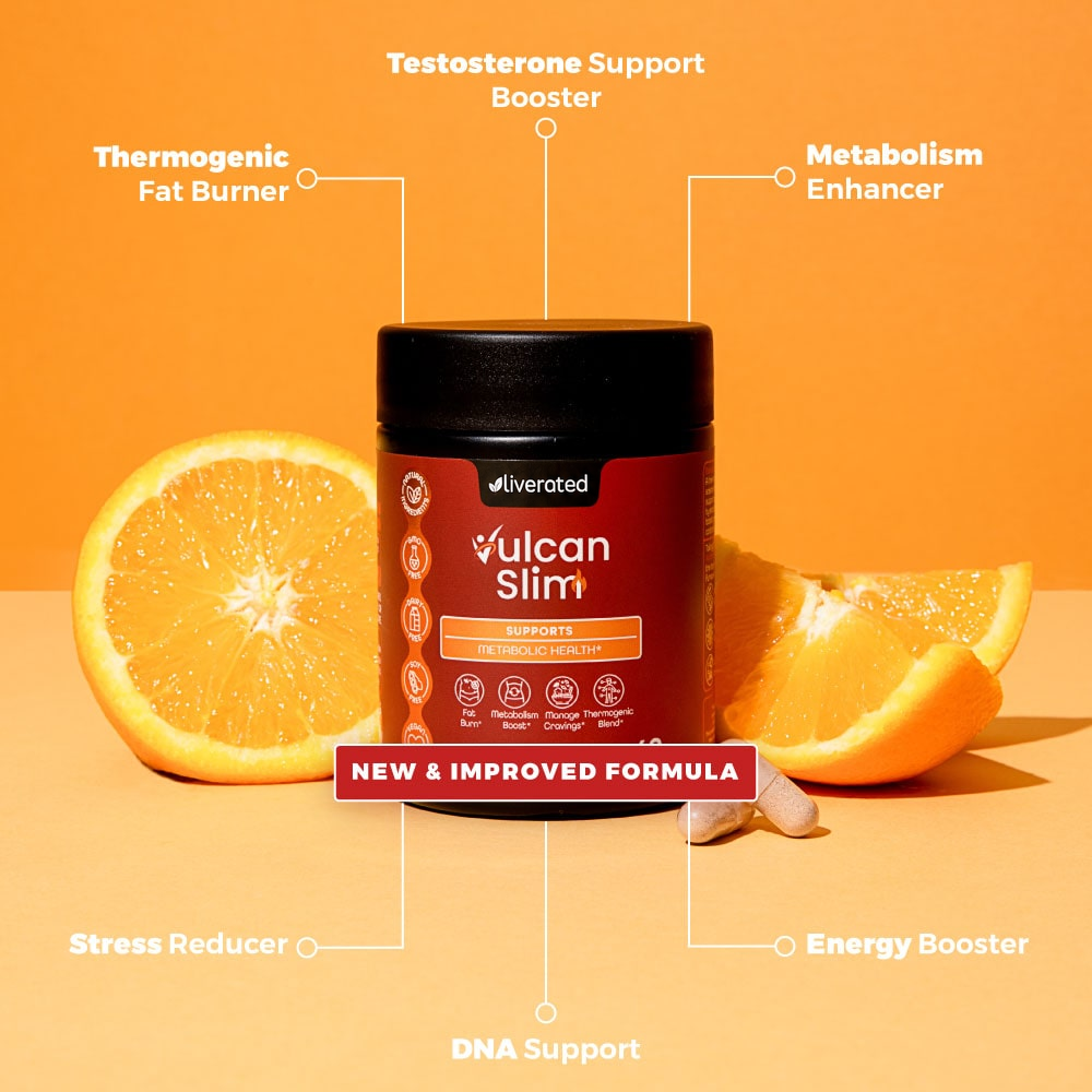 VulcanSlim | Testosterone Support Supplement – Natural Formula for Energy & Metabolism