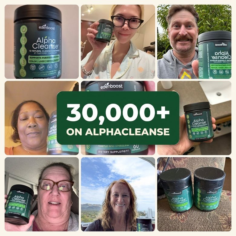 Photos from customers taking AlphaCleanse