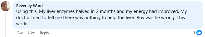 Facebook customer review of AlphaCleanse