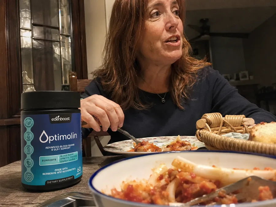 Taking Optimolin at the dinner table, before the meal