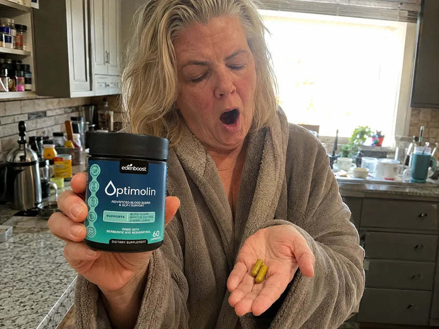 Morning routine, taking Optimolin with breakfast