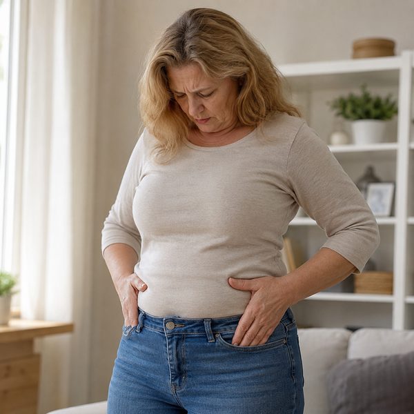 Stubborn weight around midsection sign