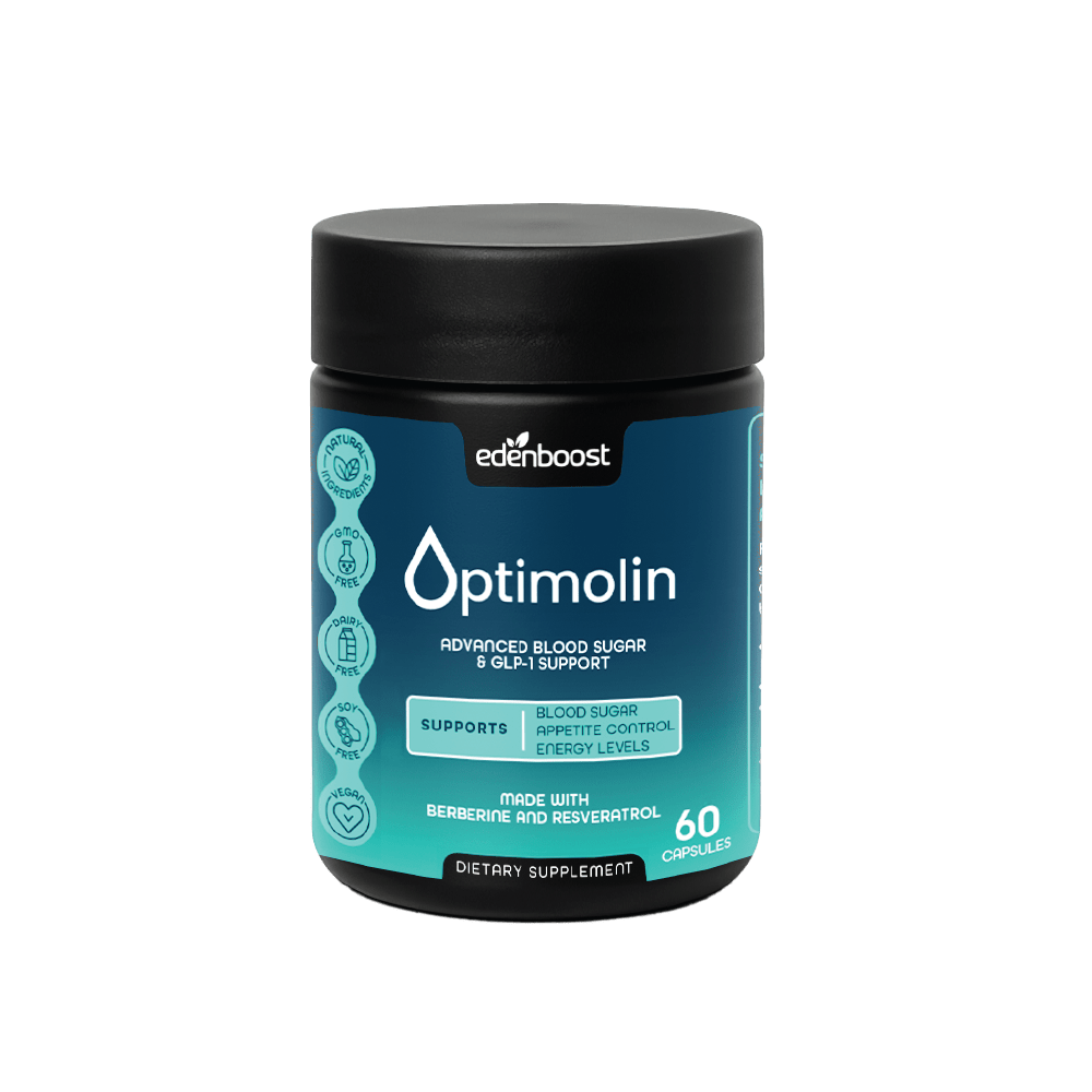 Optimolin blood sugar support supplement bottle