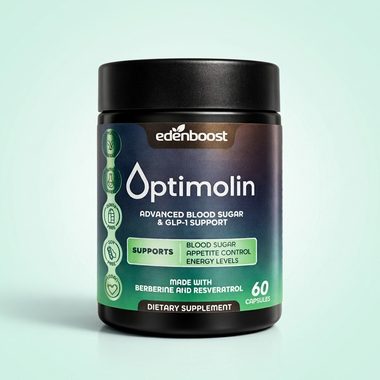 Optimolin bottle, the 8-botanical Upstream Formula