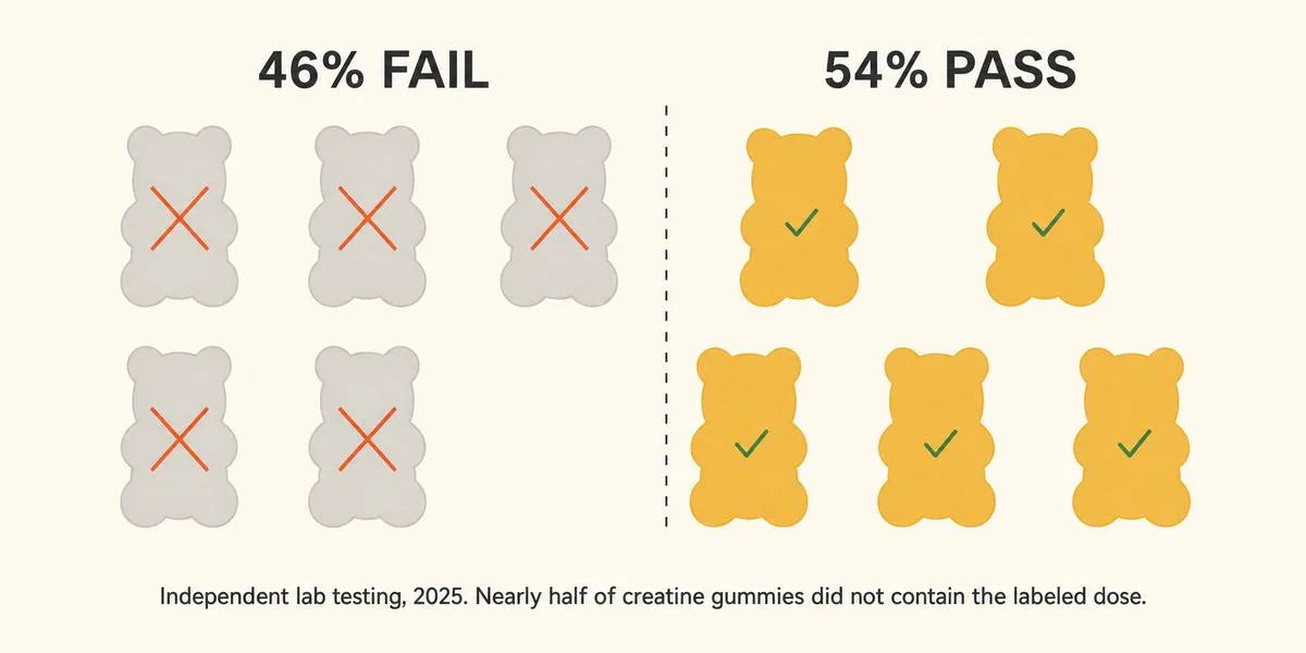 Creatine reservoir comparison
