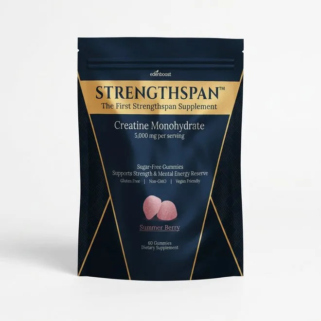 Three pillars: Daily Creatine 5g, Enough Protein, 2 Strength Sessions