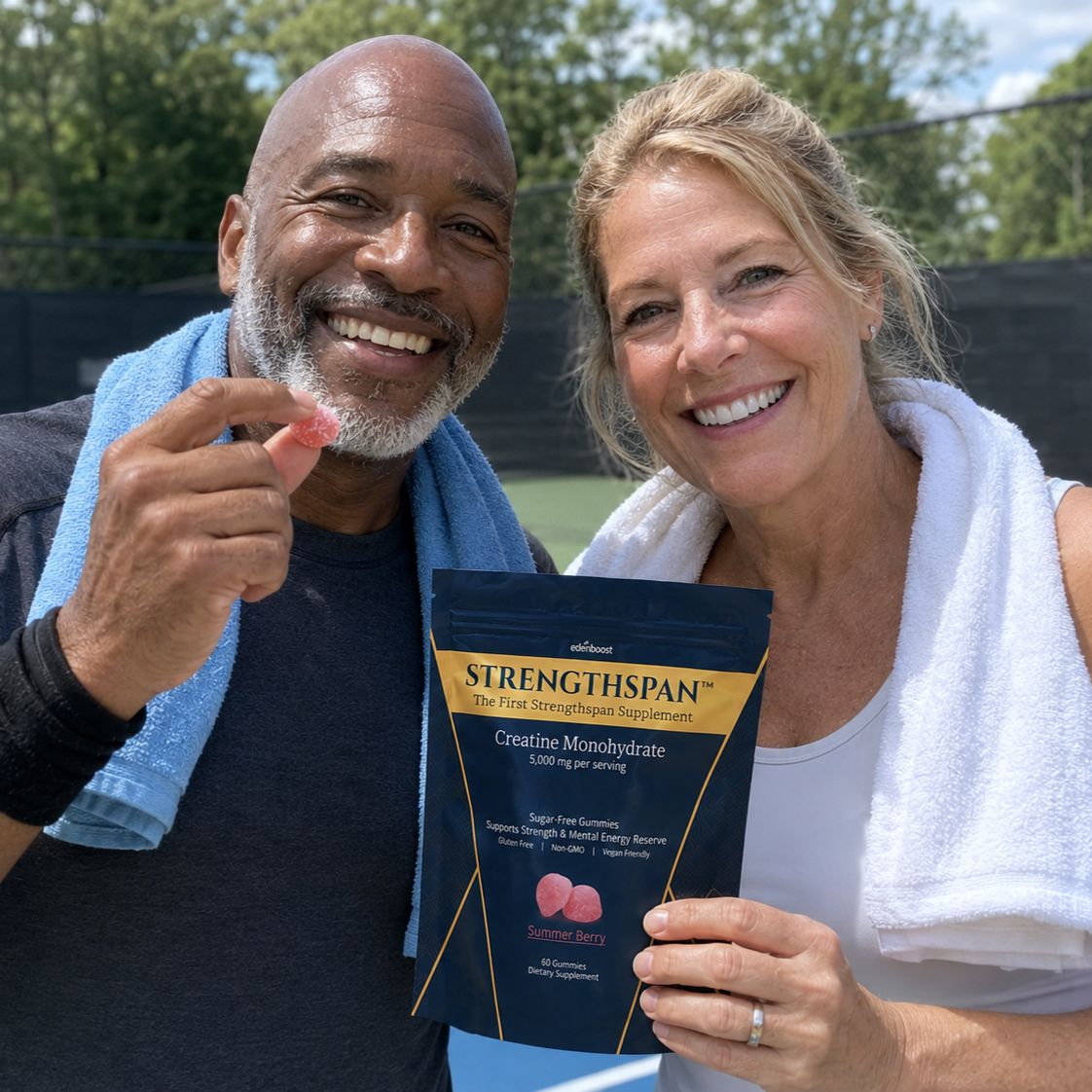 Strengthspan customers on the tennis court